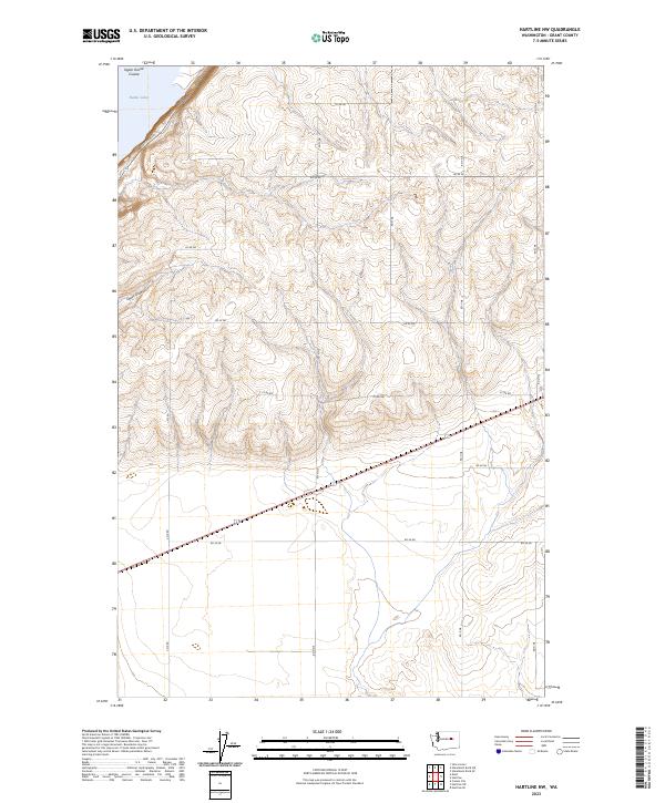 2023 Map of Hartline NW, 2023 Print