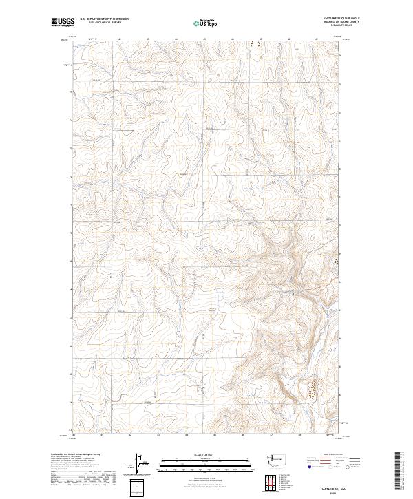 2023 Map of Hartline SE, 2023 Print