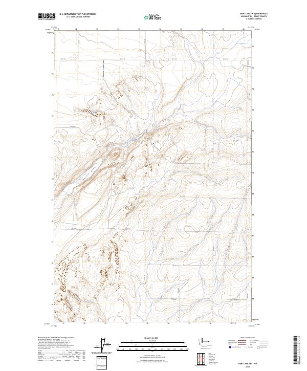 USGS Topographic Map – Hartline SW
