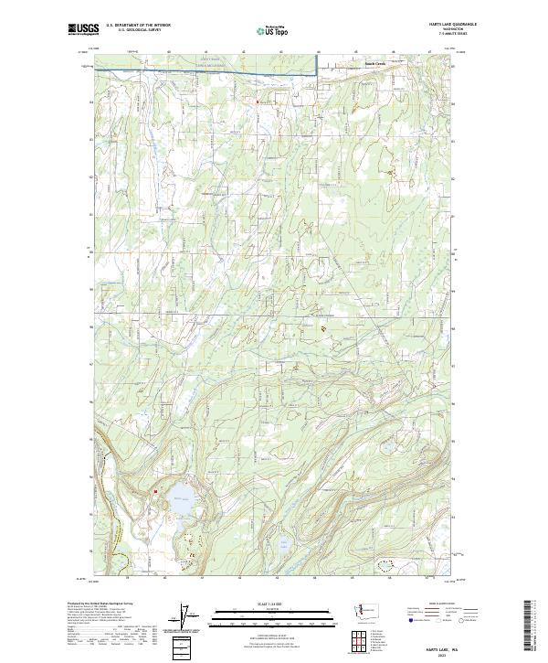 USGS Topographic Map – Harts Lake