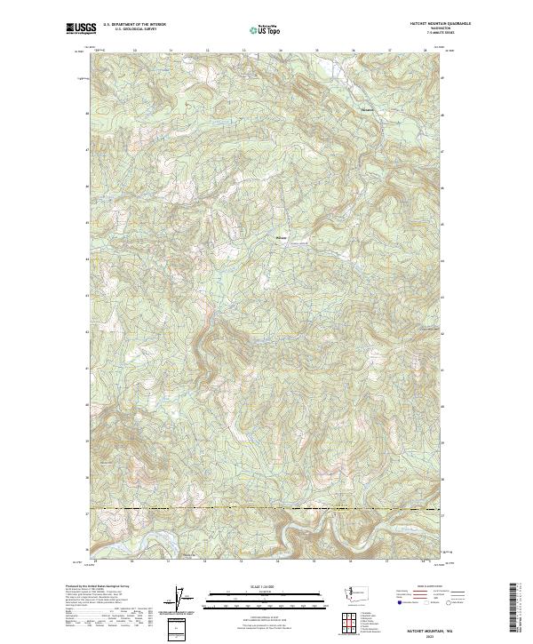 USGS Topographic Map – Hatchet Mountain