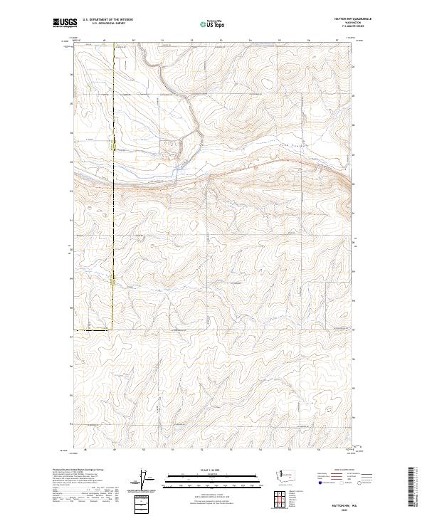 USGS Topographic Map – Hatton NW