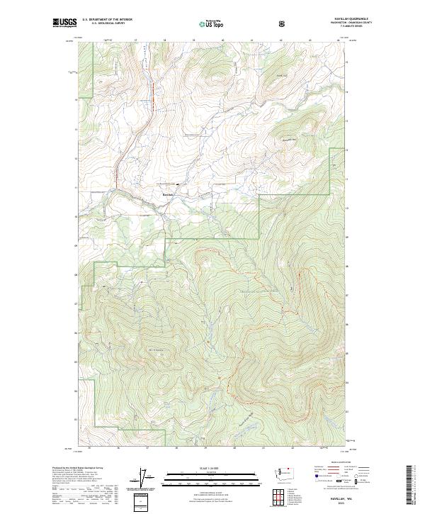 USGS Topographic Map – Havillah