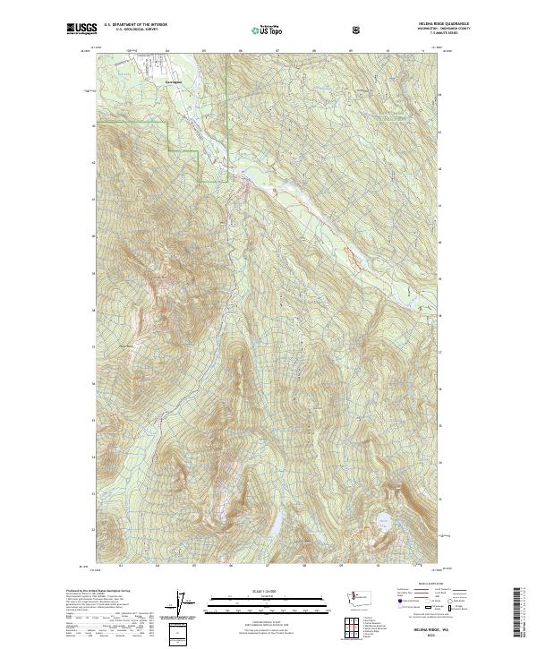 USGS Topographic Map – Helena Ridge