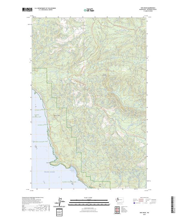 USGS Topographic Map – Hoh Head