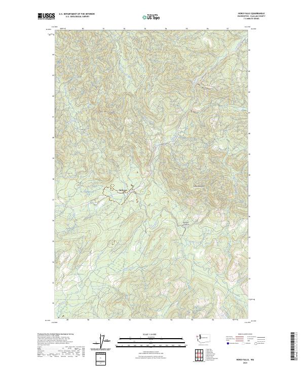 USGS Topographic Map – Hoko Falls