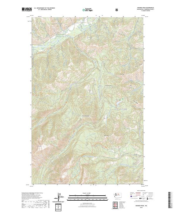 USGS Topographic Map – Hoodoo Peak