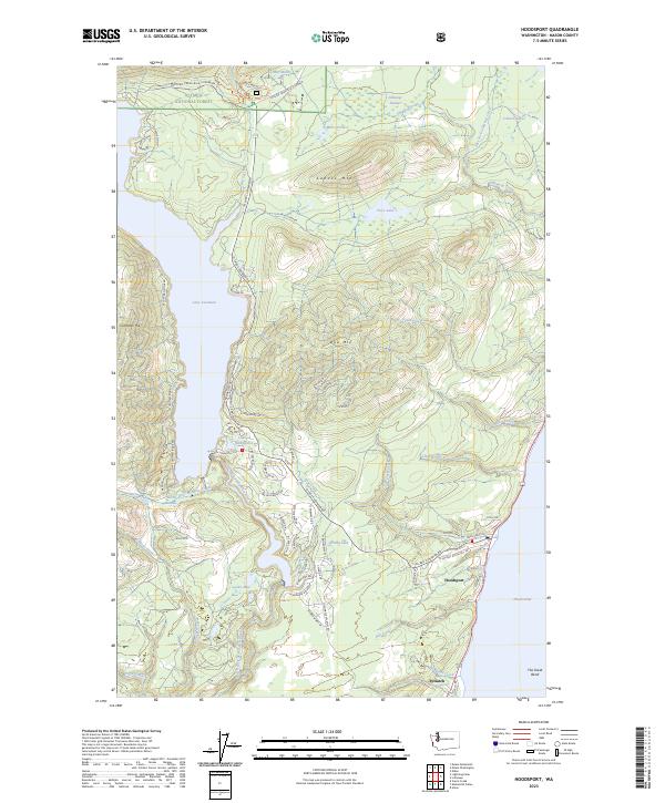 USGS Topographic Map – Hoodsport