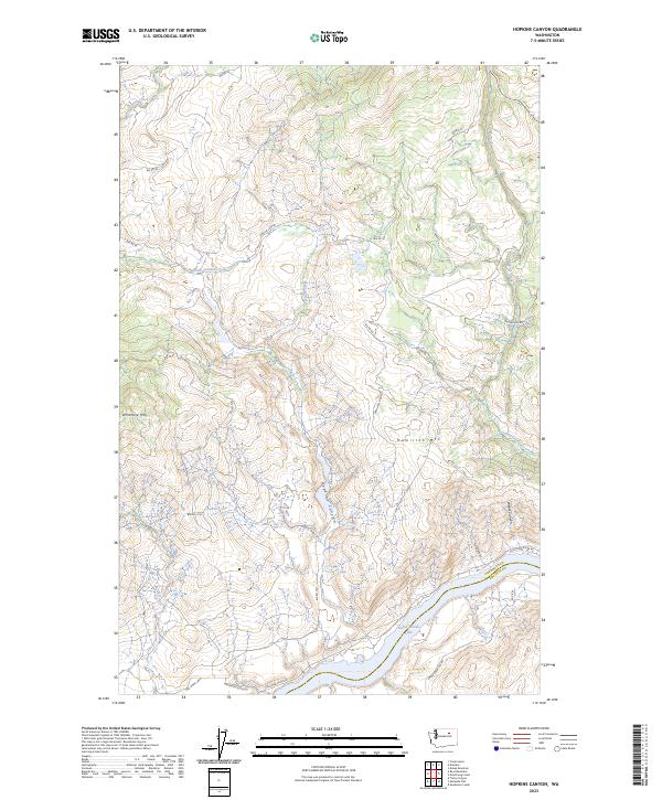 USGS Topographic Map – Hopkins Canyon