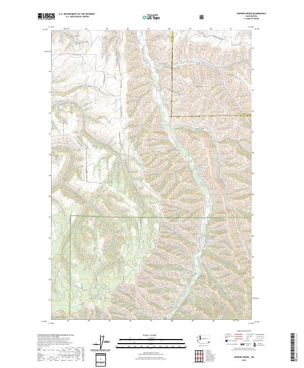 USGS Topographic Map – Hopkins Ridge