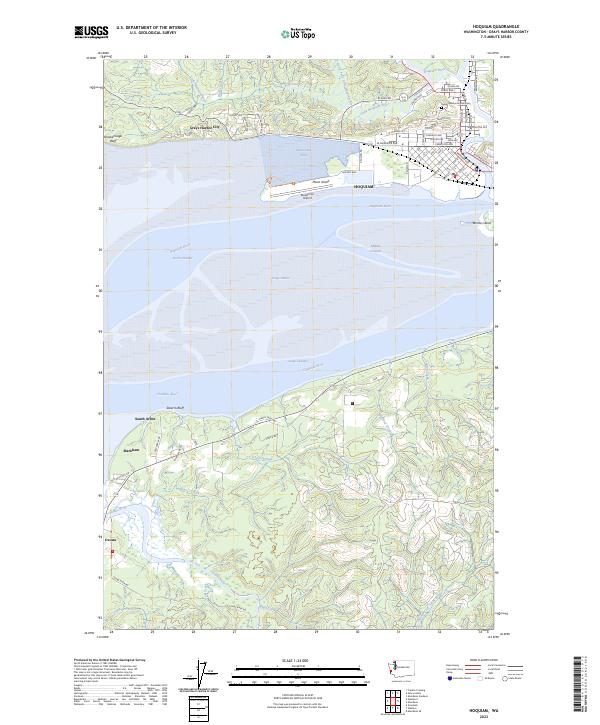USGS Topographic Map – Hoquiam