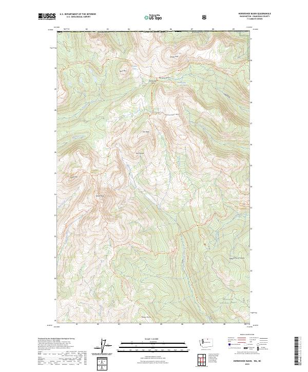 USGS Topographic Map – Horseshoe Basin