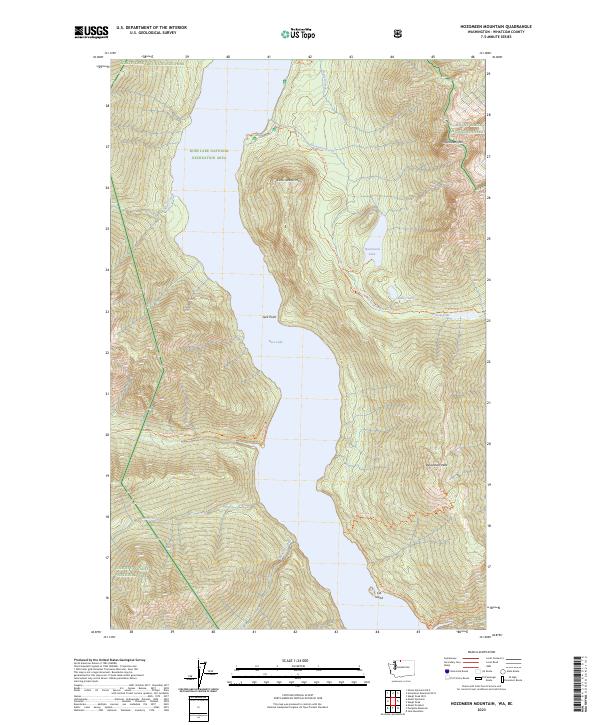 USGS Topographic Map – Hozomeen Mountain