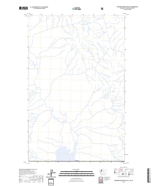 2023 Map of Hozomeen Mountain OE N, 2023 Print
