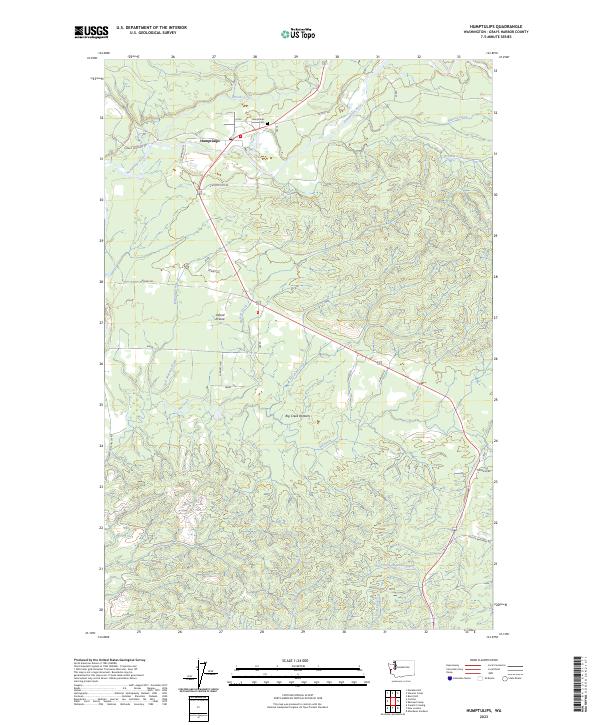 USGS Topographic Map – Humptulips