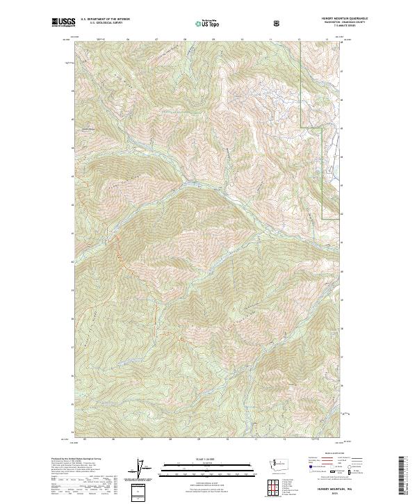 USGS Topographic Map – Hungry Mountain