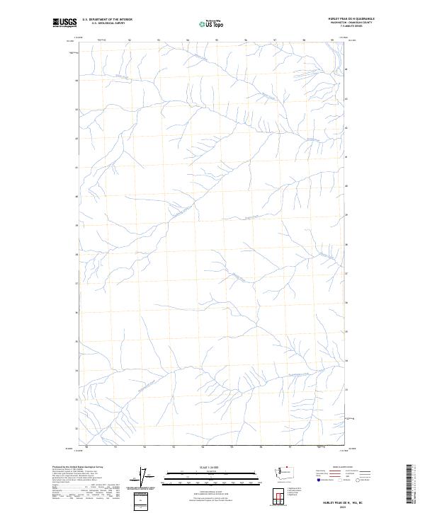 2023 Map of Hurley Peak OE N, 2023 Print