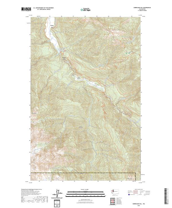 USGS Topographic Map – Hurricane Hill