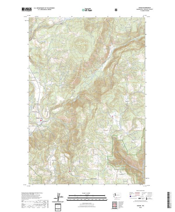 USGS Topographic Map – Husum