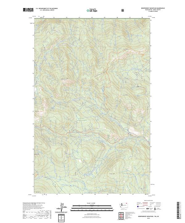 USGS Topographic Map – Independent Mountain