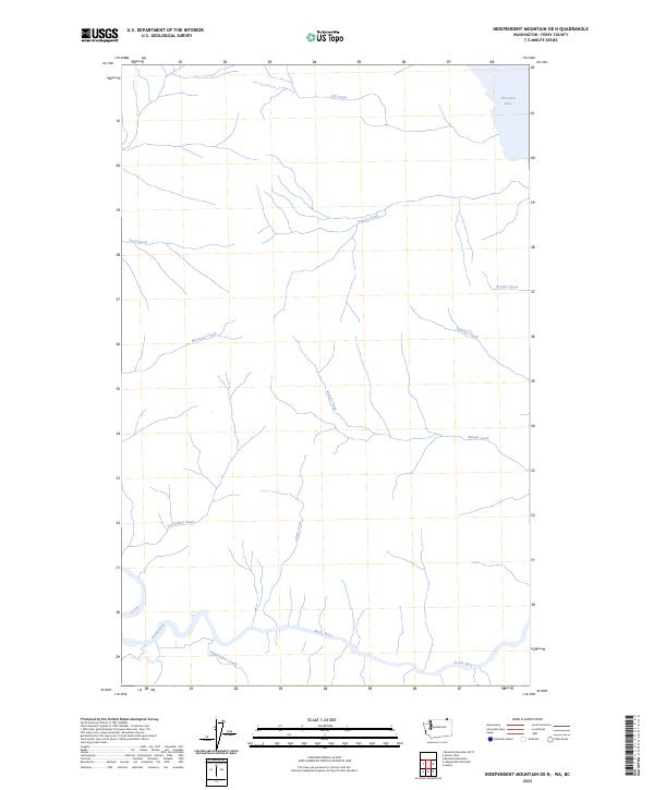 USGS Topographic Map – Independent Mountain OE N