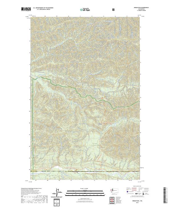 USGS Topographic Map – Indian Pass