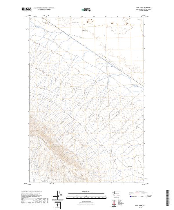 USGS Topographic Map – Iowa Flats