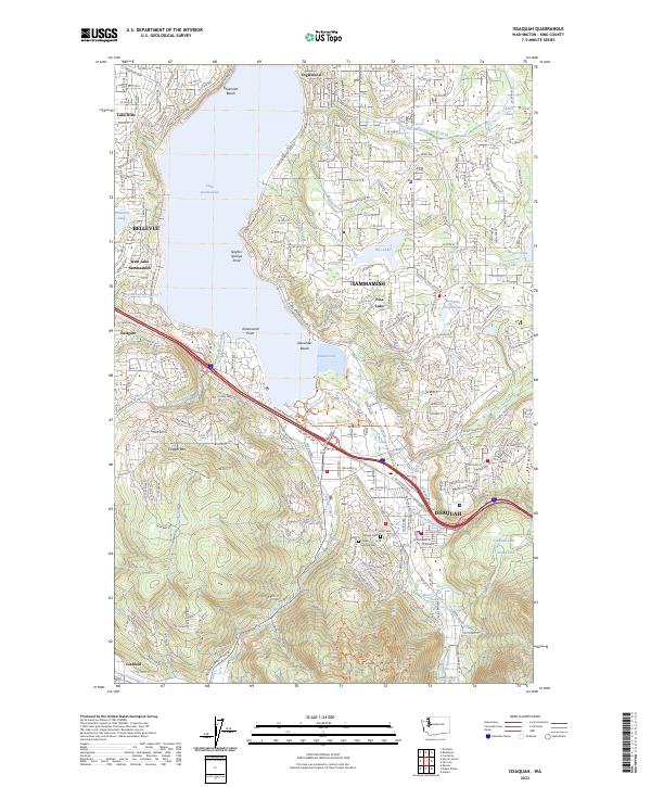 USGS Topographic Map – Issaquah