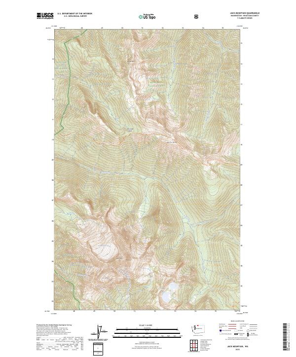 USGS Topographic Map – Jack Mountain