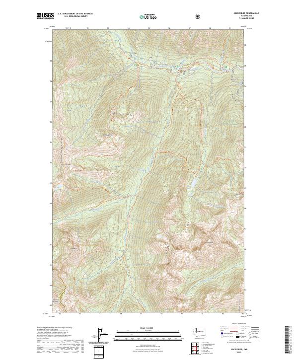 USGS Topographic Map – Jack Ridge
