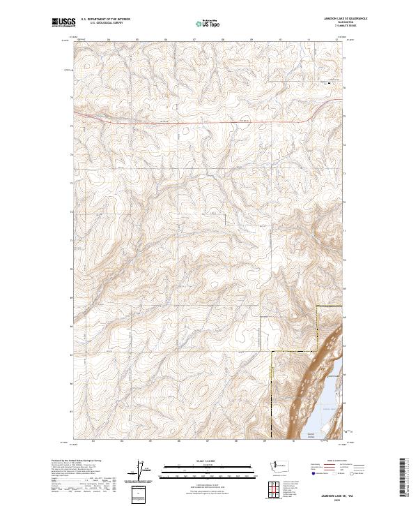 2023 Map of Jameson Lake SE, 2023 Print