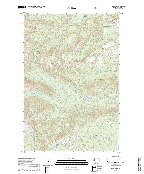 USGS Topographic Map – Jennies Butte