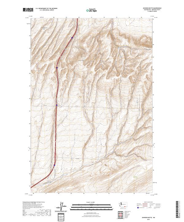 USGS Topographic Map – Johnson Butte