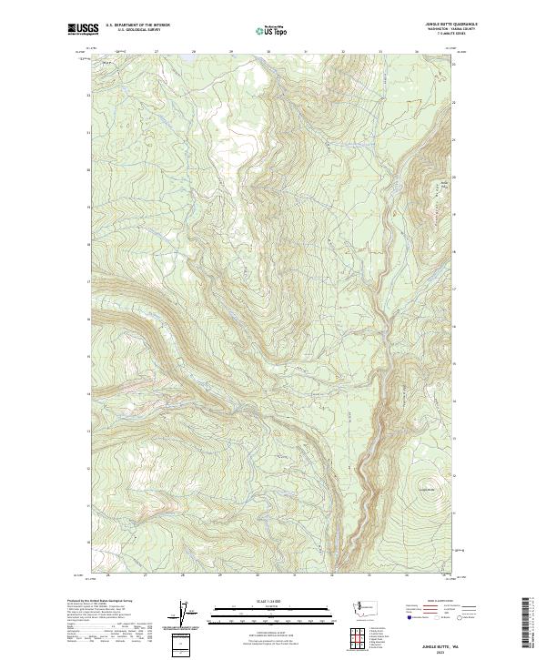 USGS Topographic Map – Jungle Butte