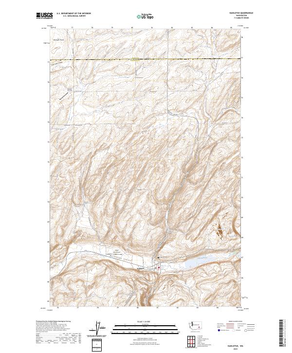 USGS Topographic Map – Kahlotus