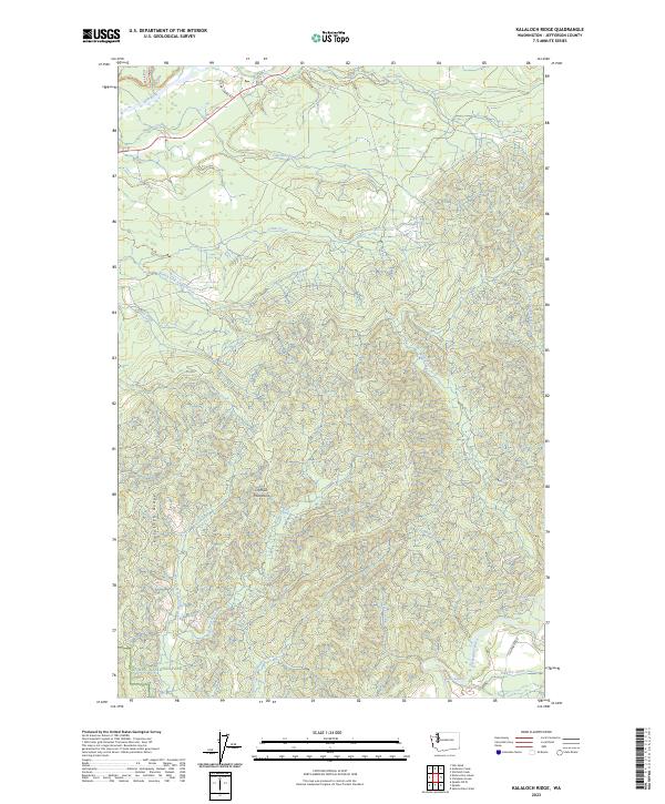 USGS Topographic Map – Kalaloch Ridge