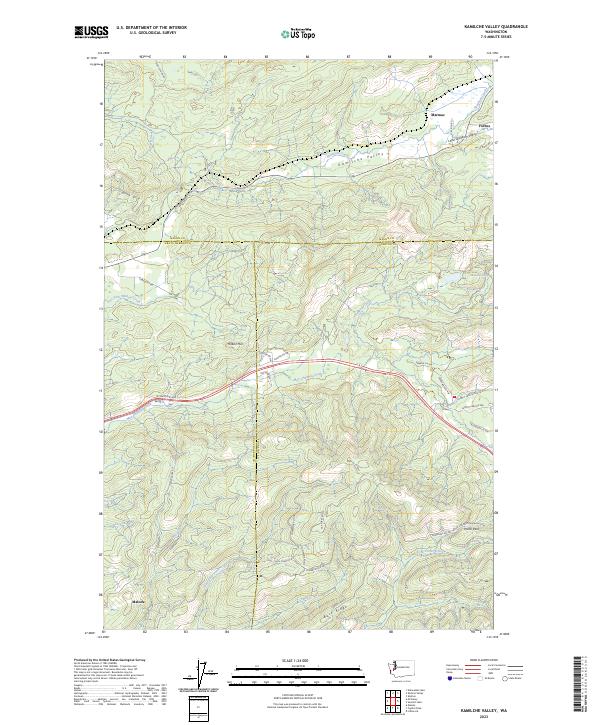 USGS Topographic Map – Kamilche Valley