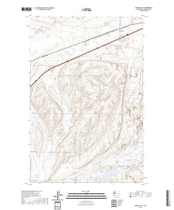 USGS Topographic Map – Karakul Hills