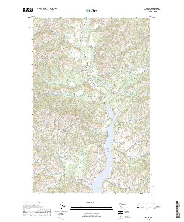 USGS Topographic Map – Keller