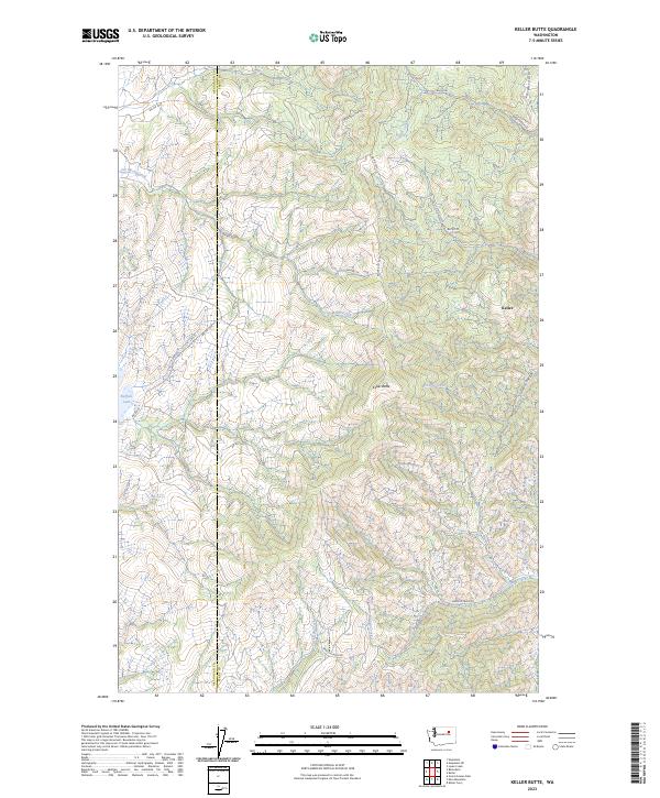 USGS Topographic Map – Keller Butte
