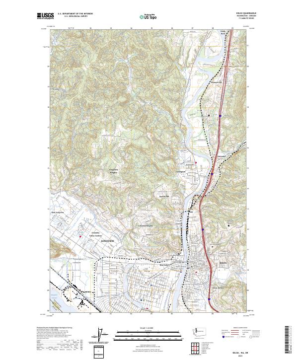 USGS Topographic Map – Kelso