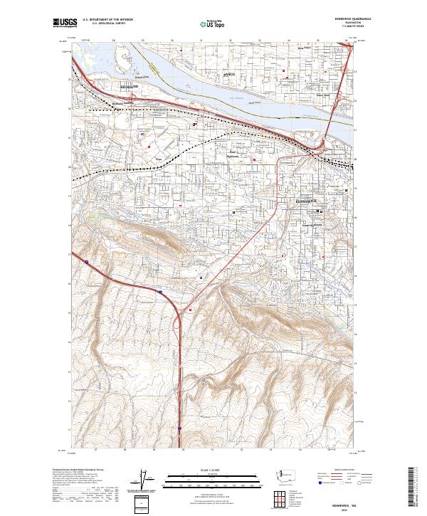 USGS Topographic Map – Kennewick