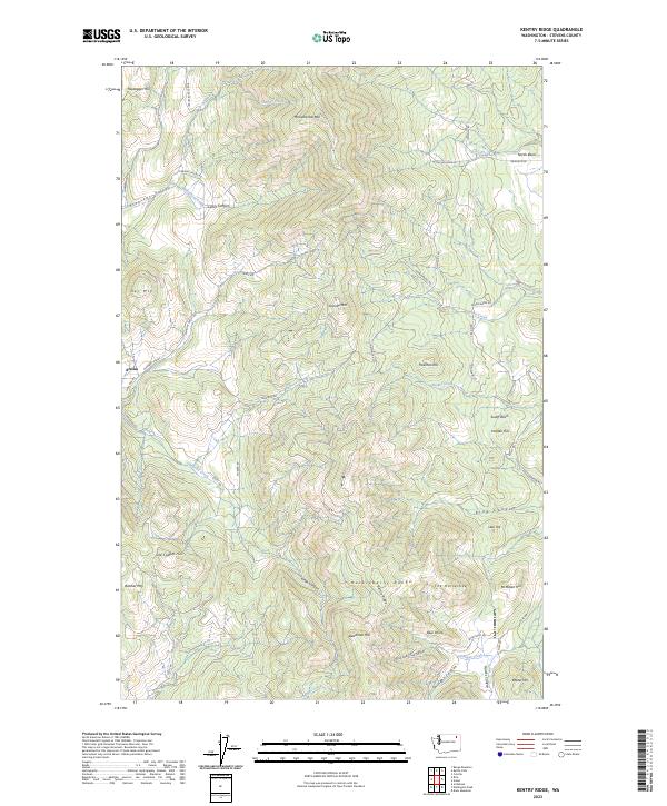 USGS Topographic Map – Kentry Ridge