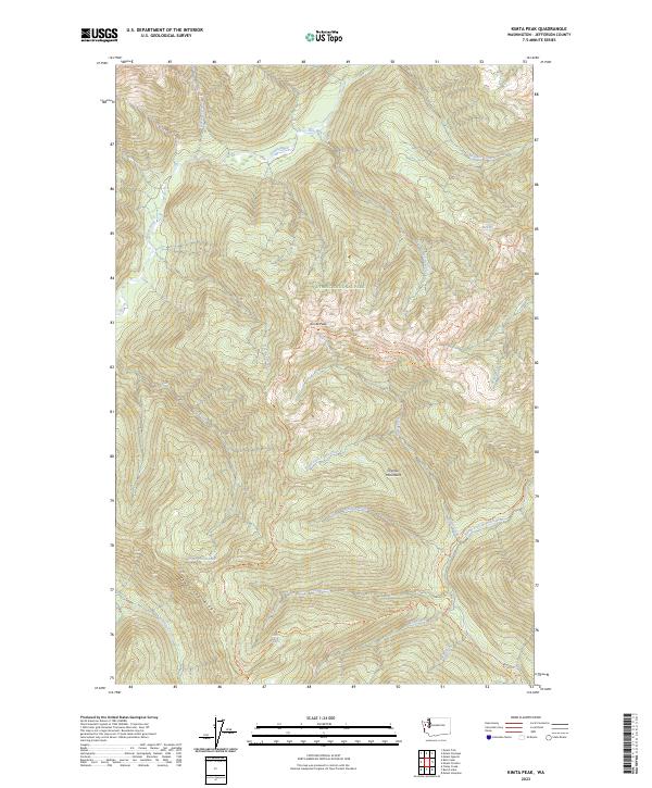 USGS Topographic Map – Kimta Peak