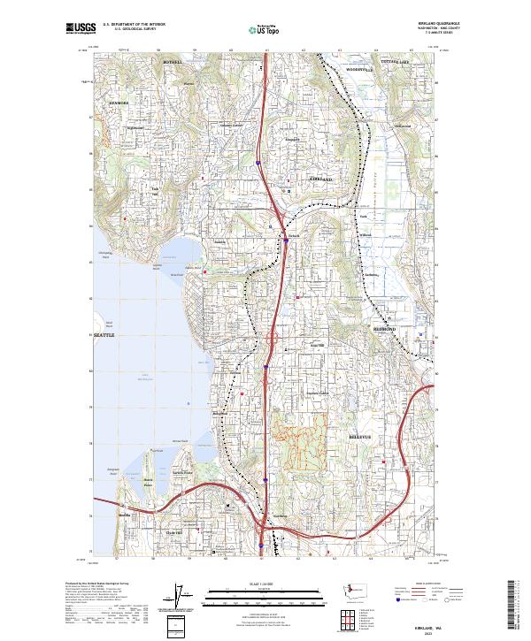 USGS Topographic Map – Kirkland