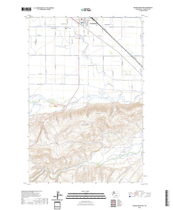 USGS Topographic Map – Kisumxi Mountain
