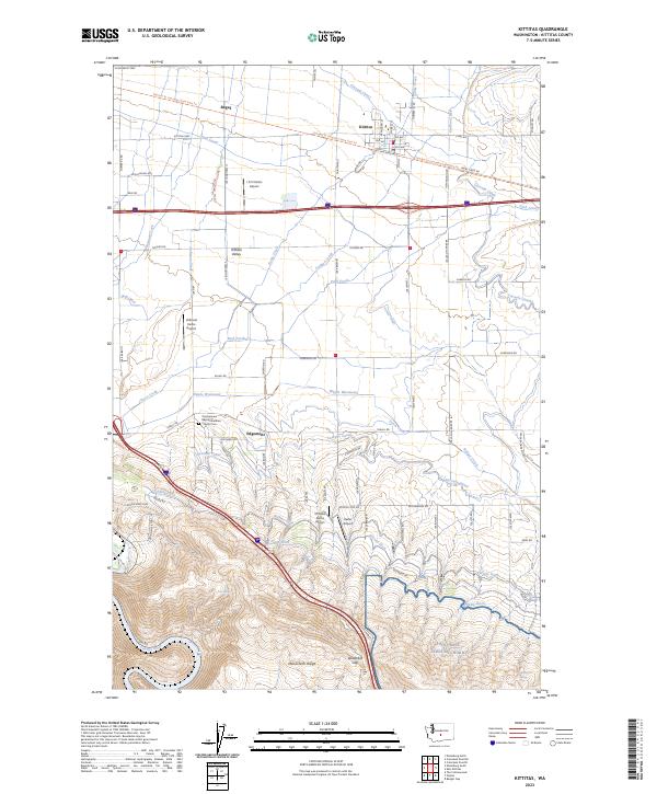 USGS Topographic Map – Kittitas