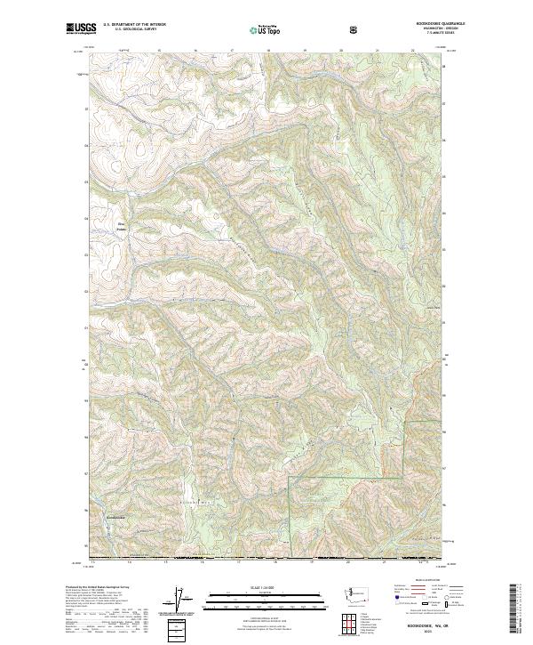 USGS Topographic Map – Kooskooskie