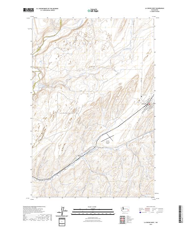USGS Topographic Map – La Crosse West