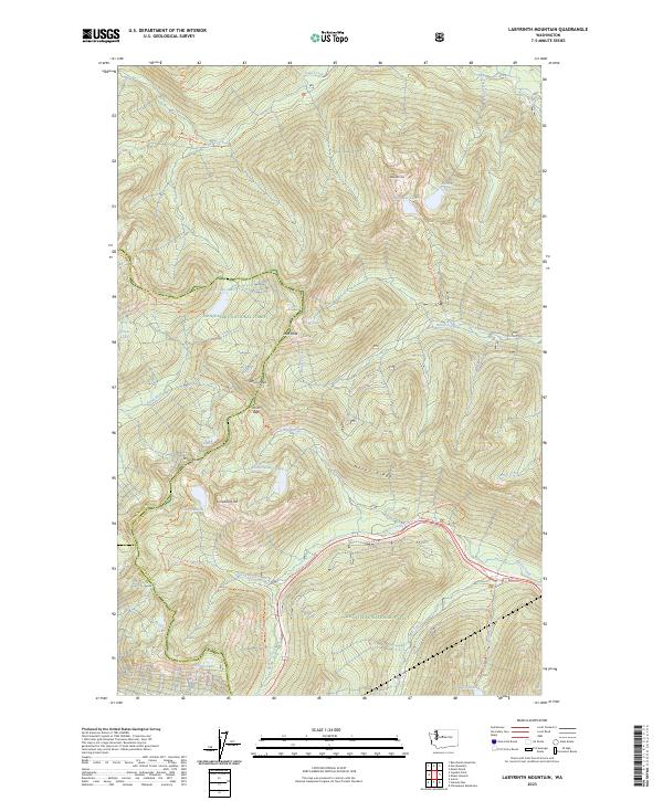 USGS Topographic Map – Labyrinth Mountain